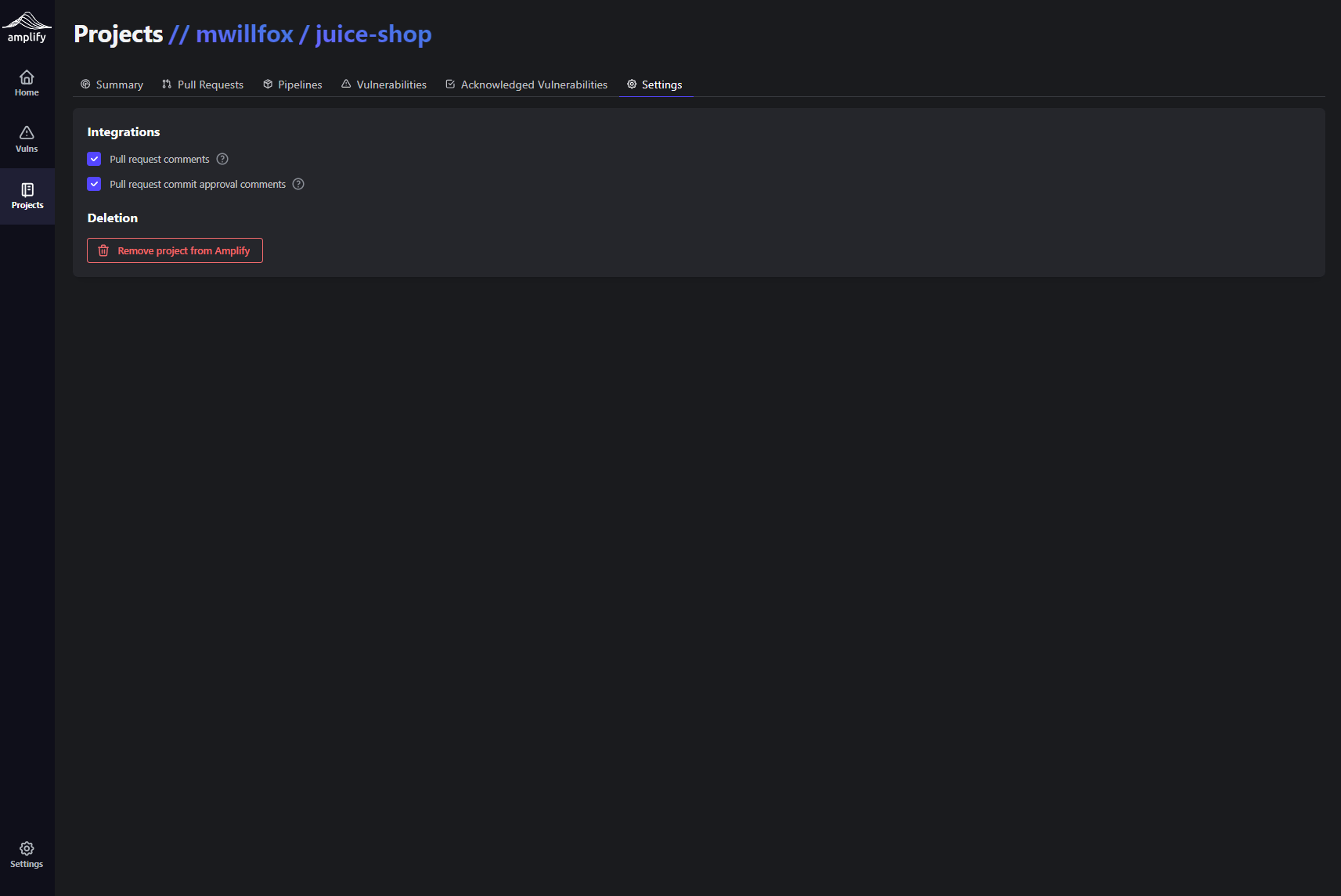 Project Settings