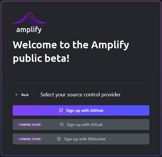Sign Up Providers