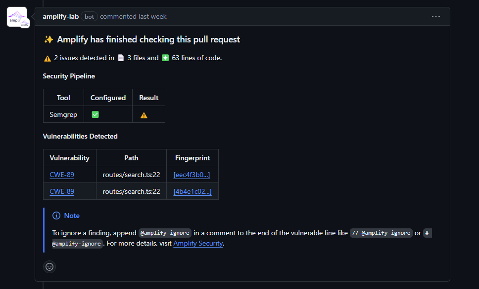 Vulnerability Notification
