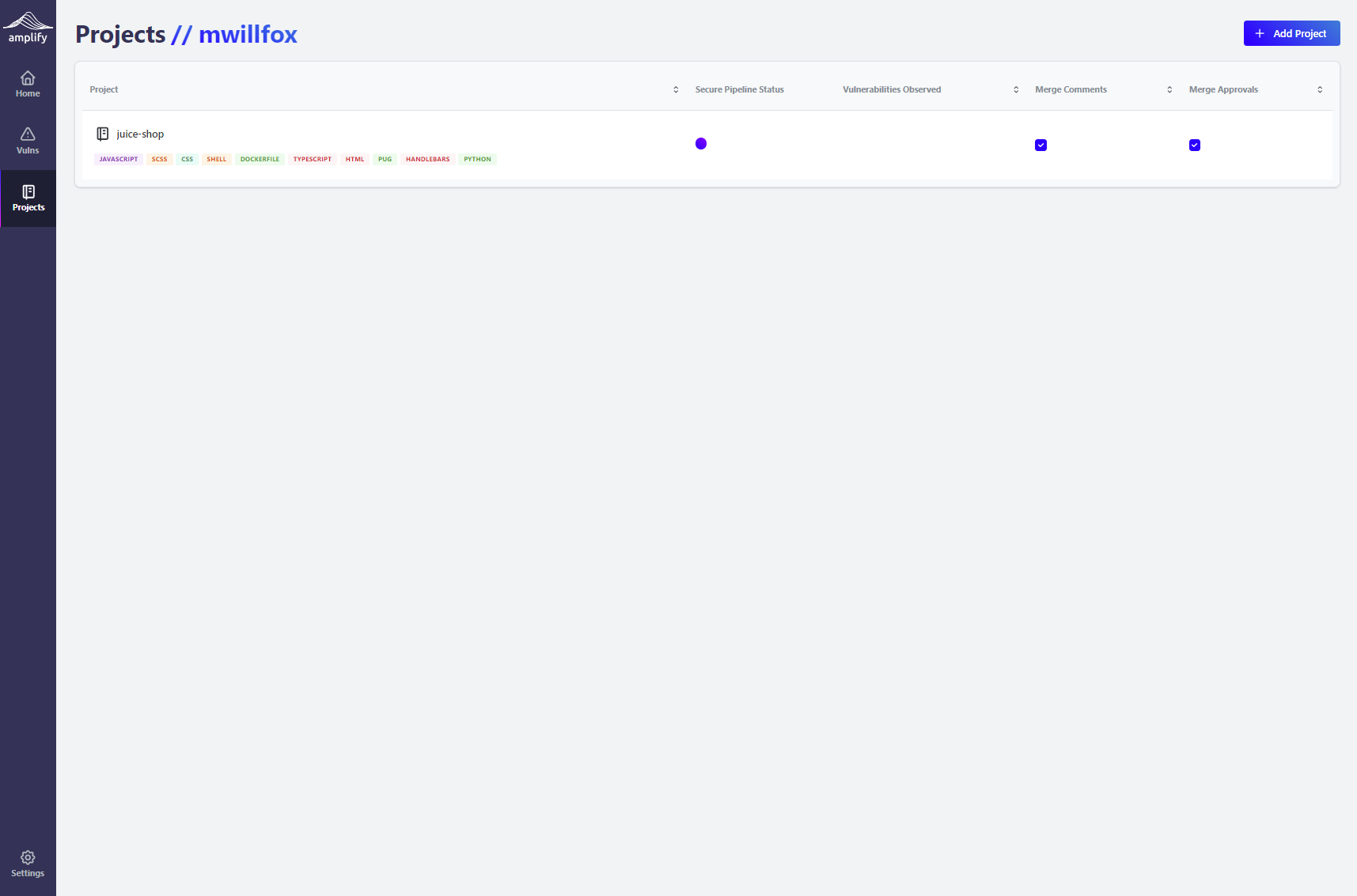Project Configuration