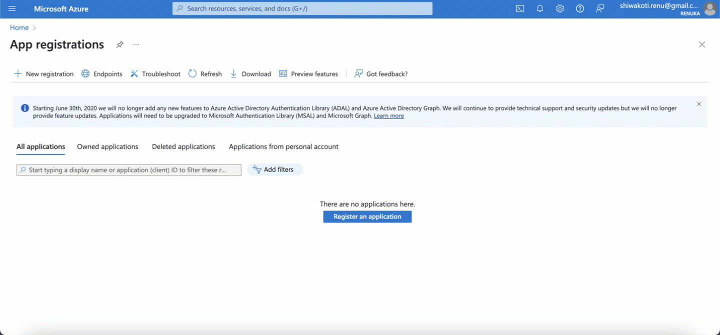 Azure AD app registration walkthrough