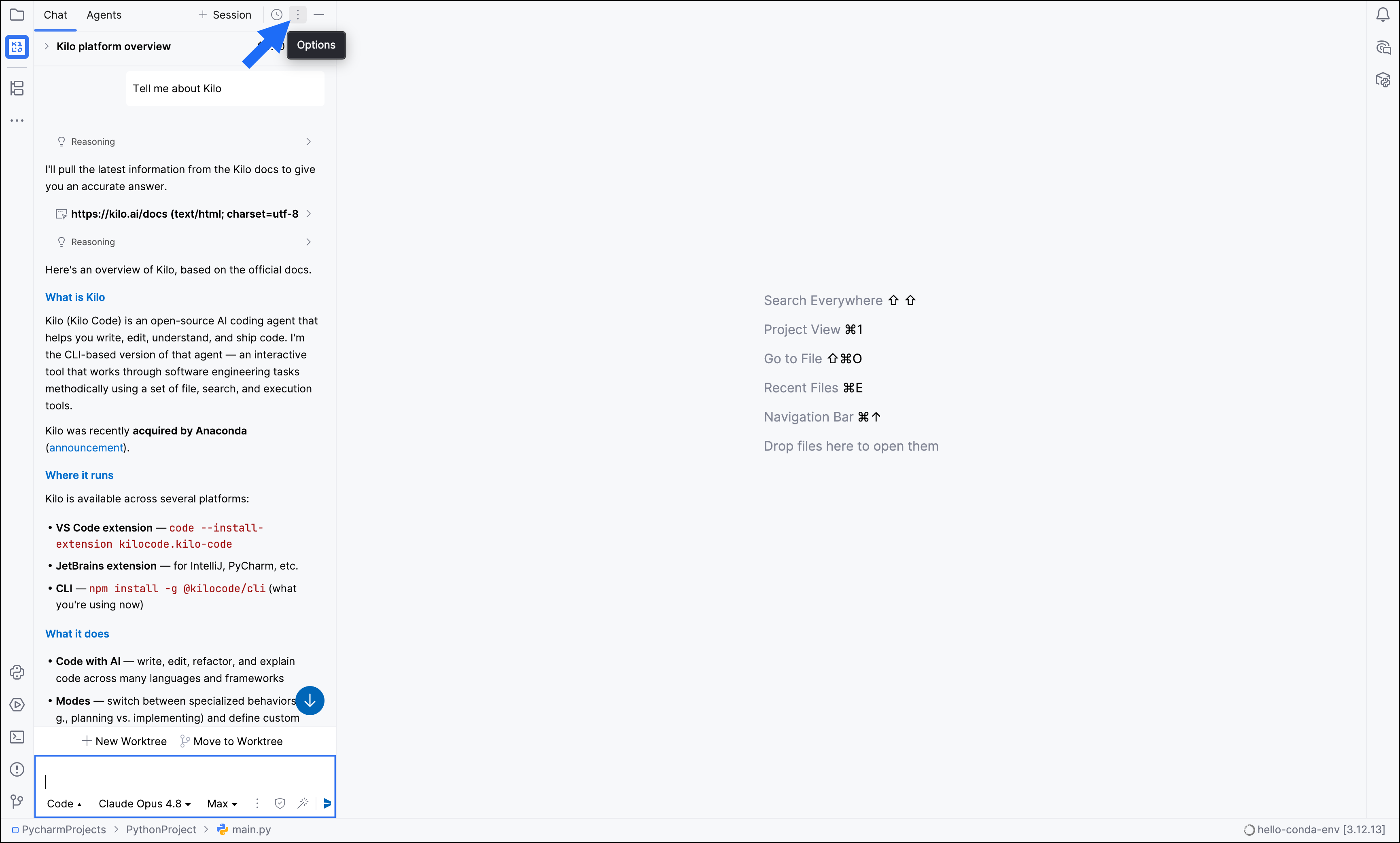 The Kilo Marketplace in a JetBrains IDE showing the MCP Servers tag selected