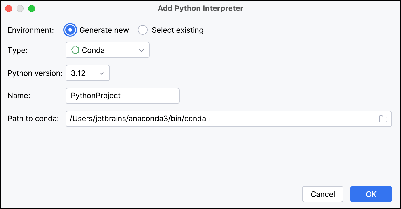 PyCharm - Anaconda