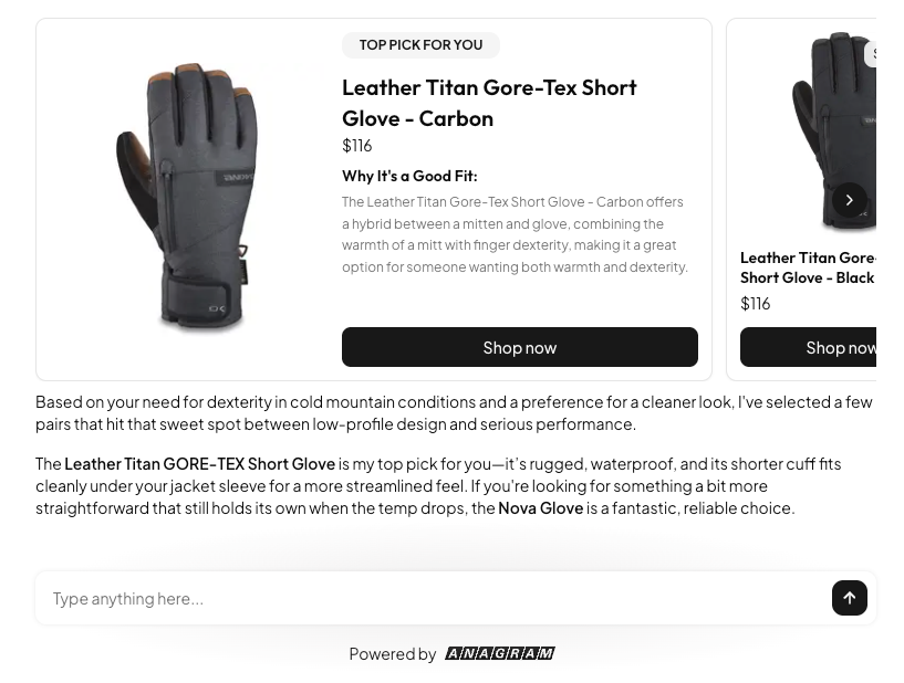 Glove Recommendations