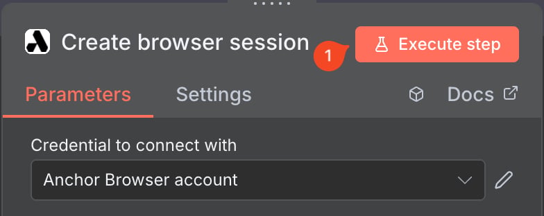 Basic Anchor Browser workflow