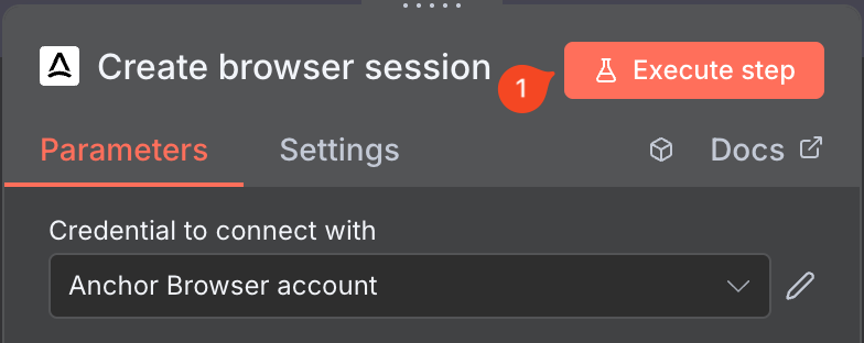 Basic Anchor Browser workflow