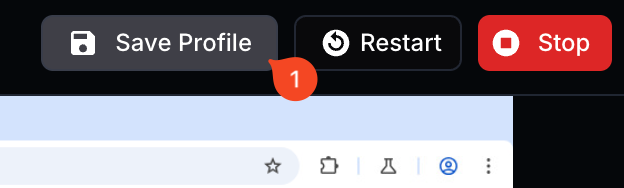 Save profile in playground