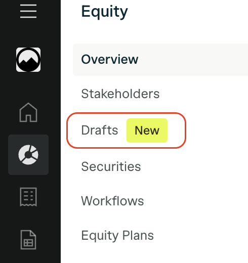 Drafts tab