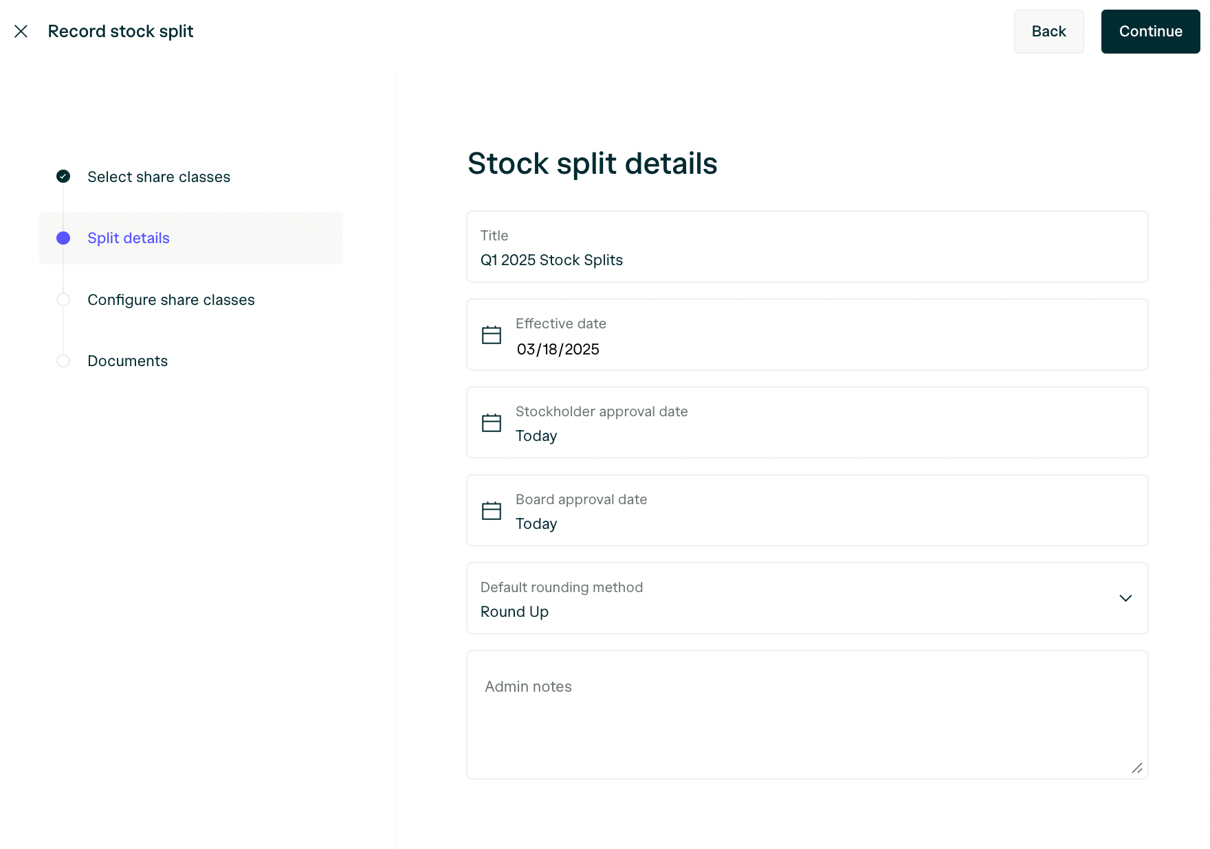 Split Details Pn