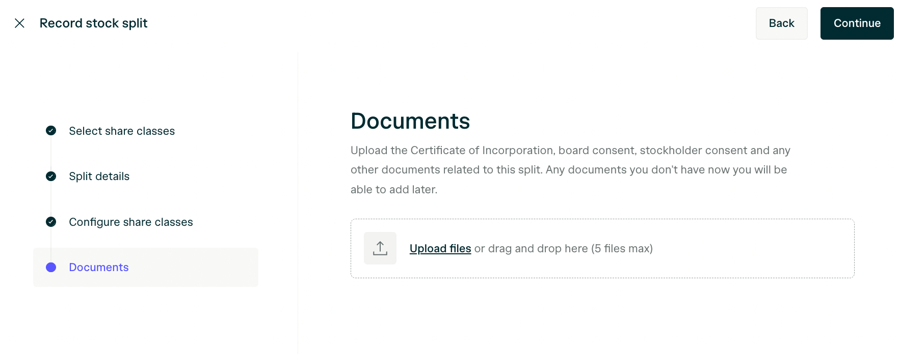 Stock Splits Documents Pn