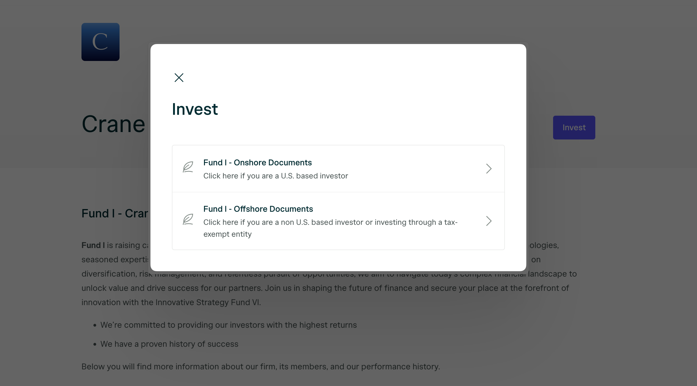 Crane Capital Fund I Angel List20 05 2025at17 35@2x Pn