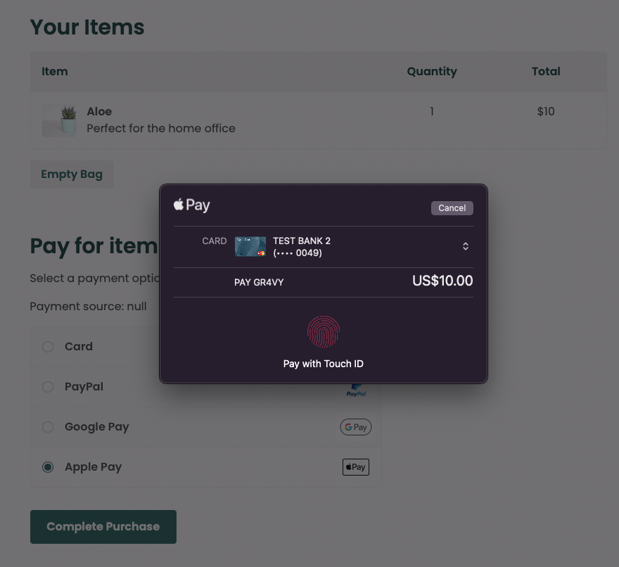 Apple Pay - Add card