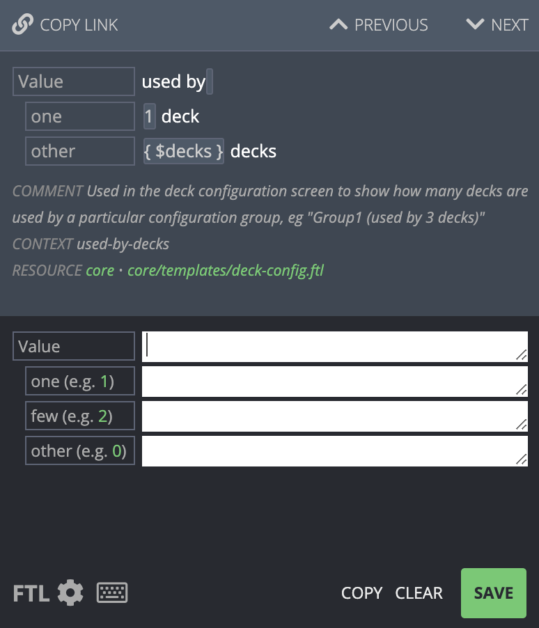 Another example of plural forms