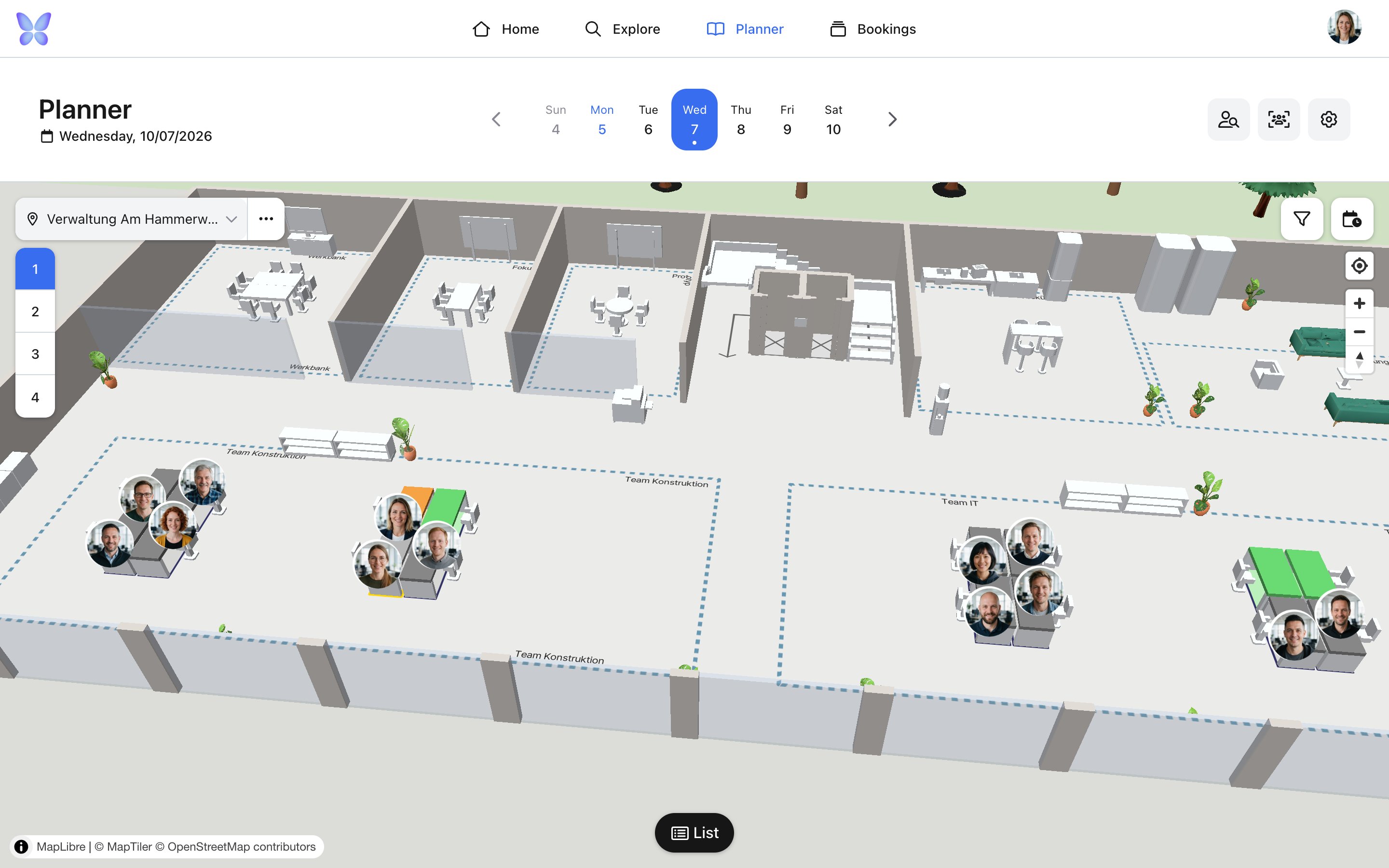 Desk Sharing C3 Karte 3d Team En 1