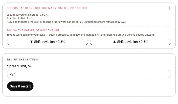 Spread lost-orders error card with its breach count in the ANSIO demo.