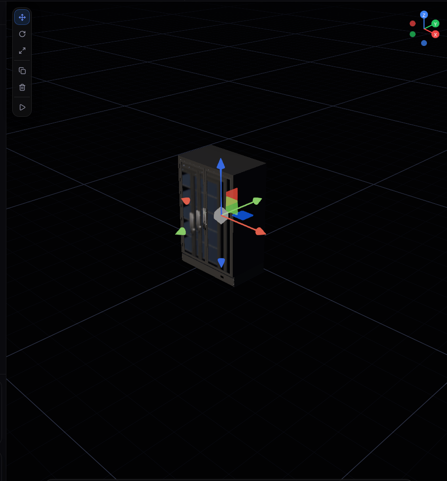 Completed asset in the viewport