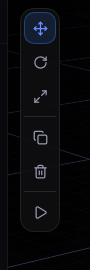 Viewport tool strip