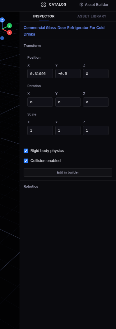 Inspector panel