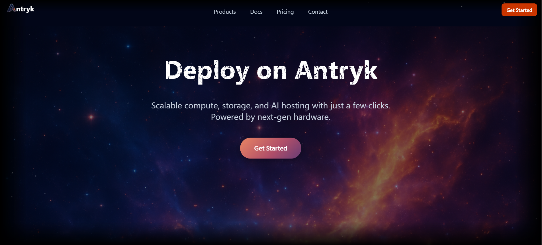 Antryk Console Dashboard