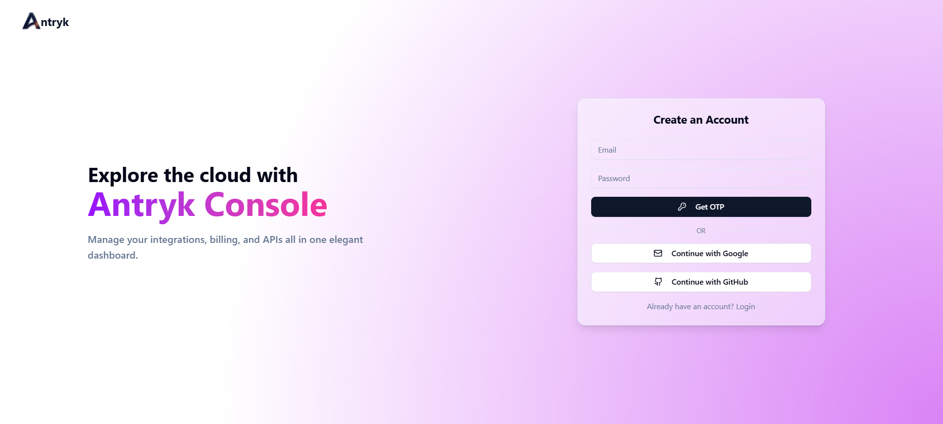 Account Creation Process
