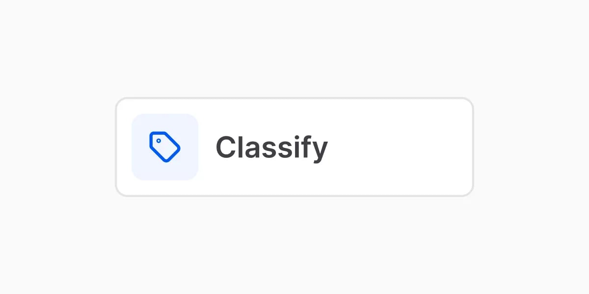 Classify step