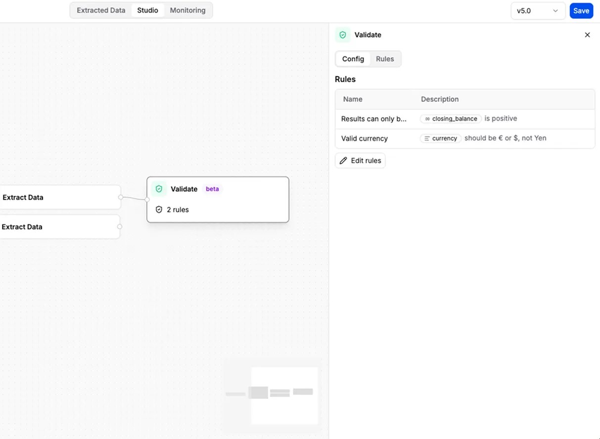 Configuring the Validate step