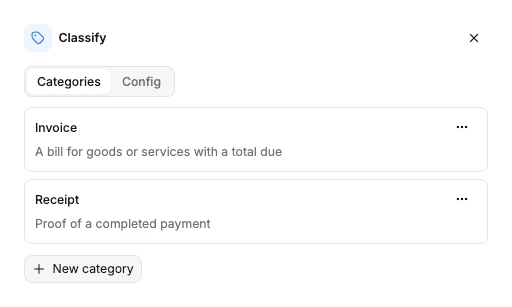 Configuring the Classify node in Studio