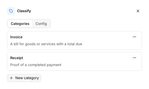 Configuring the Classify node in Studio