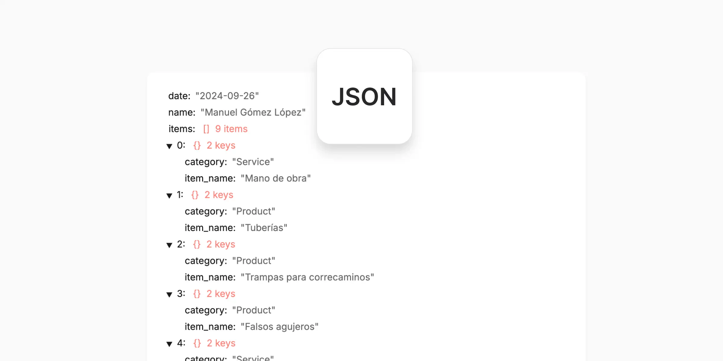 JSON output
