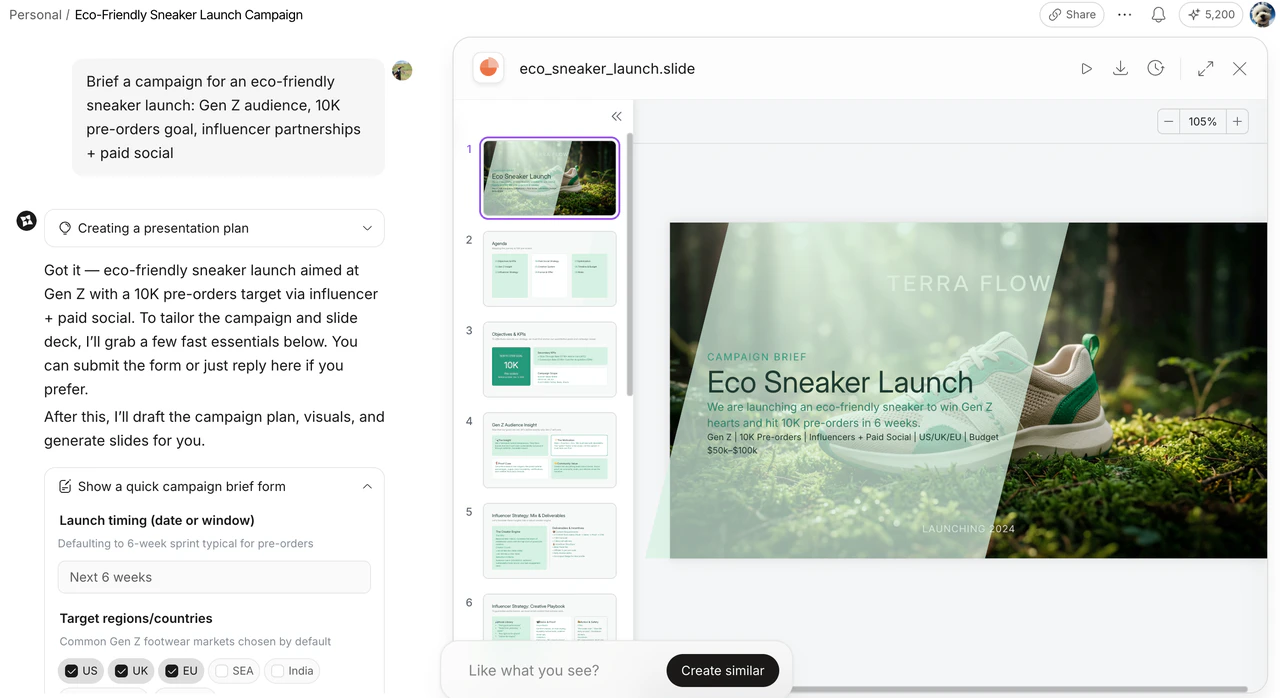 Slides Feature