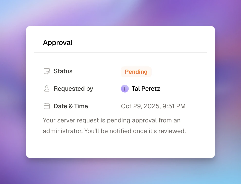 Approval