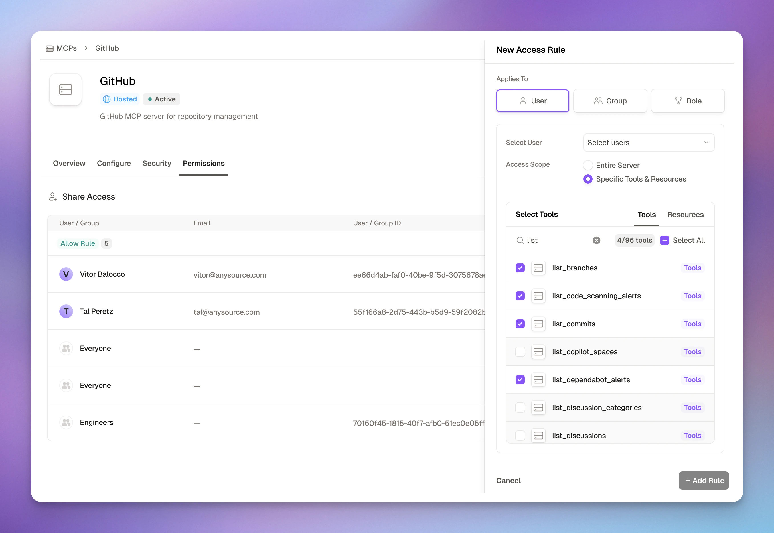 Permissions