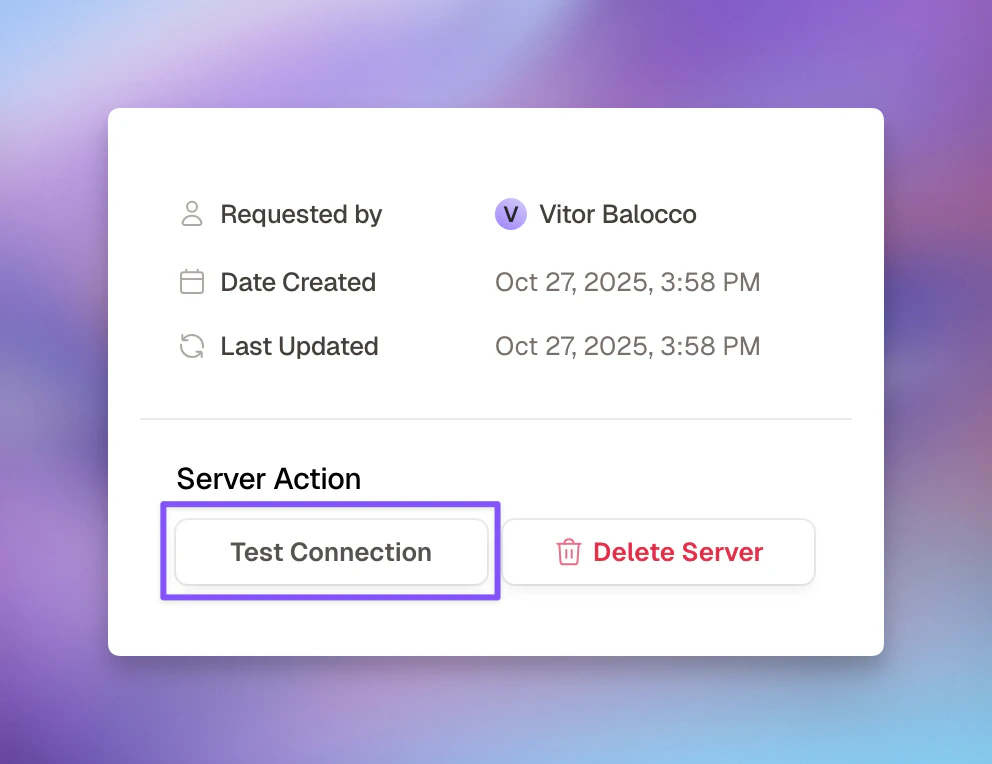 Test Connection