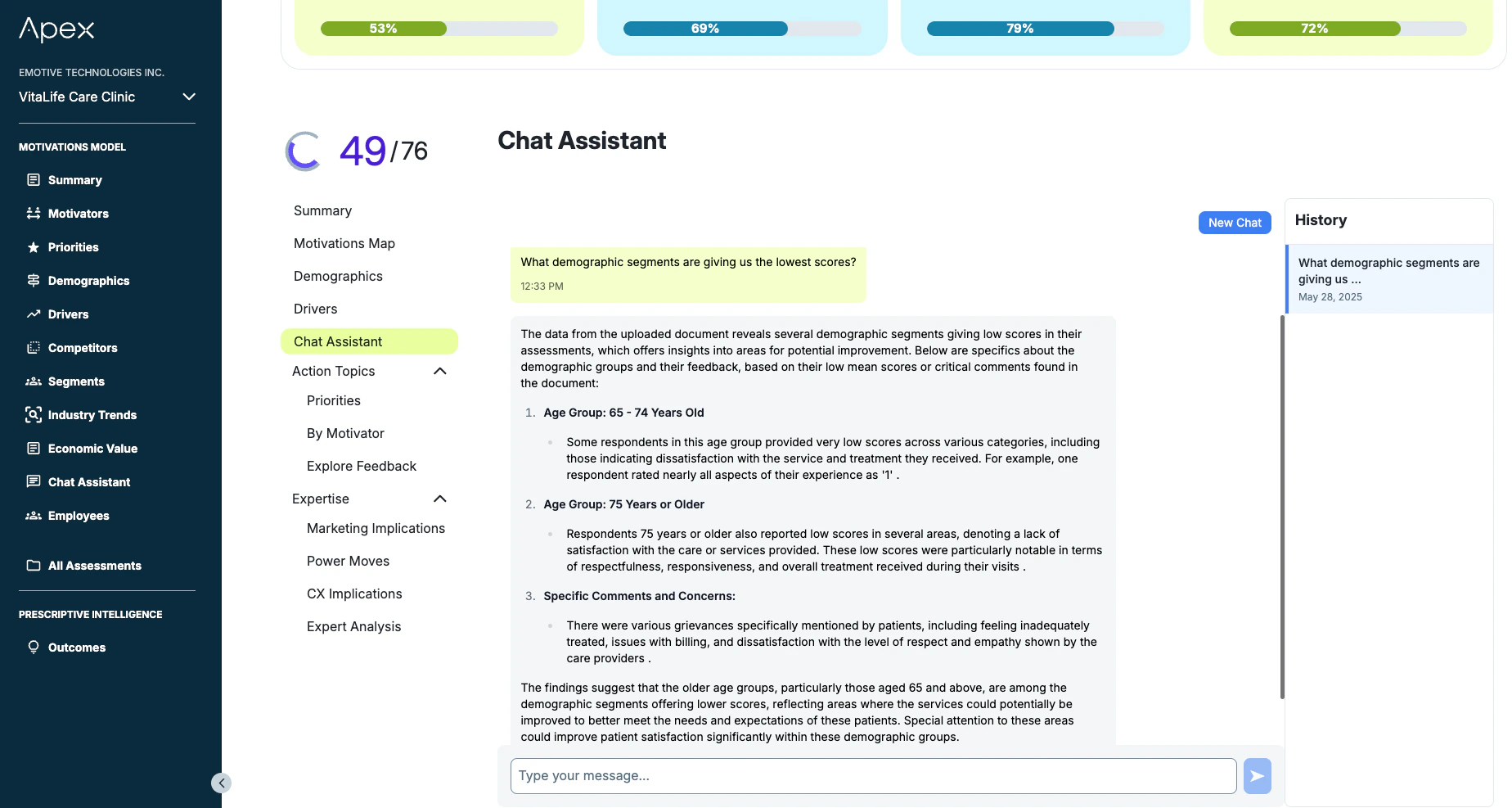 Analyst Assistant Chat