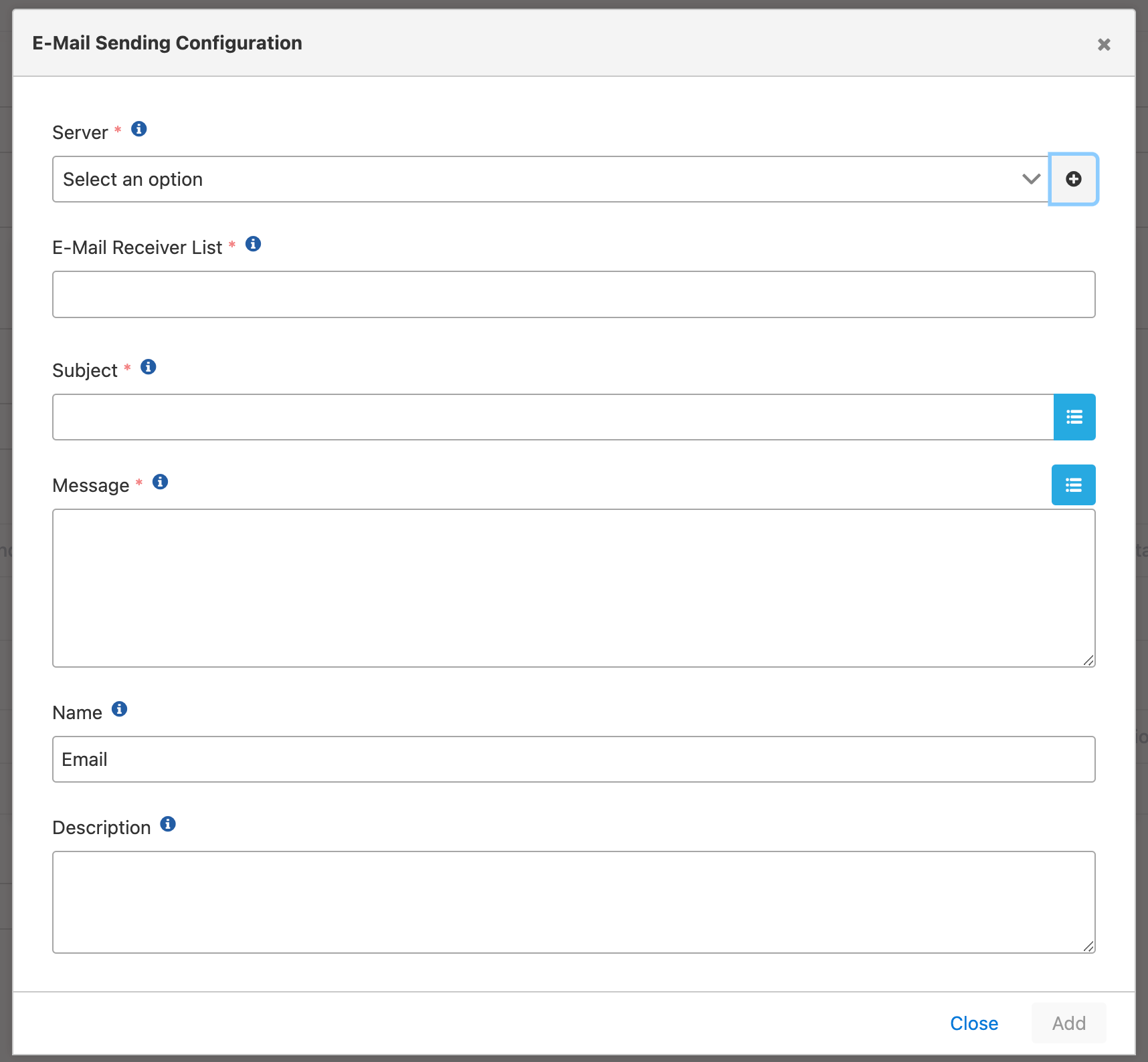 Email Sending Configuration