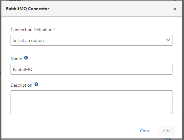 RabbitMQ Connector Configuration