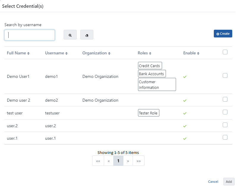 Kimlik Bilgisi Listesi Ekleme
