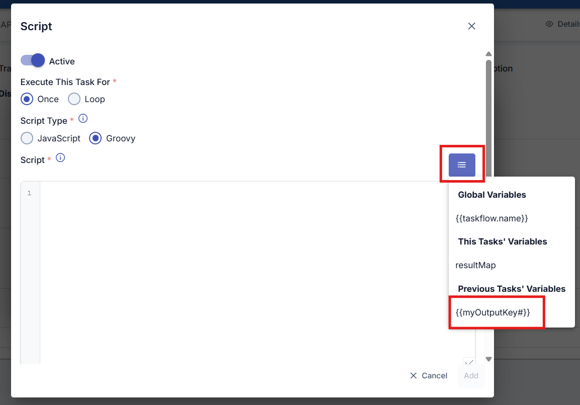 Script Variable Access