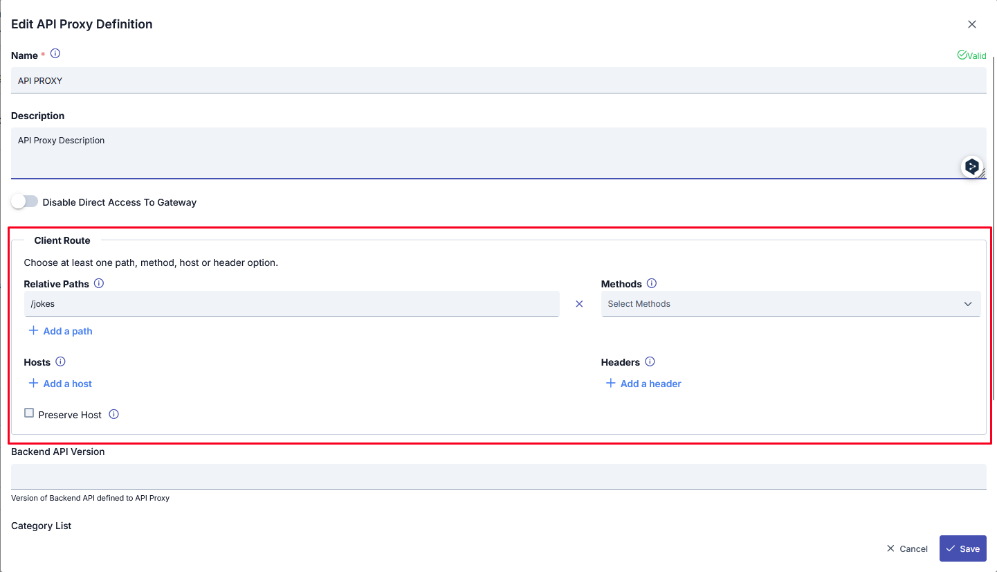 Client Route Overview