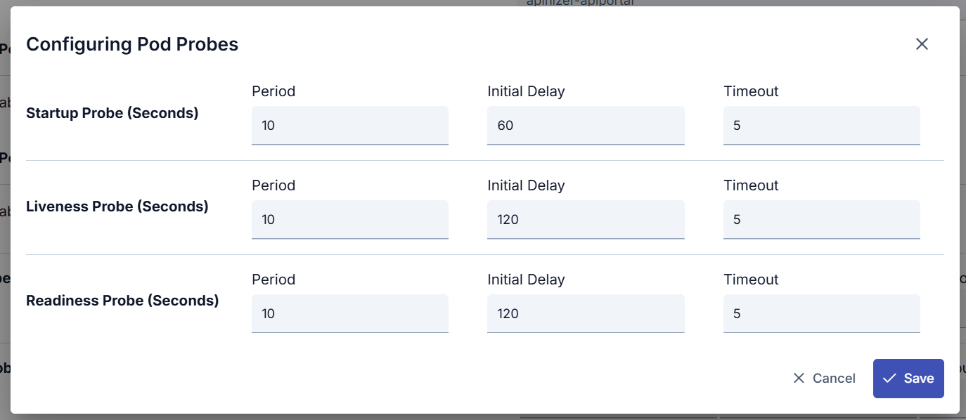 Pod Probes Yapılandırması