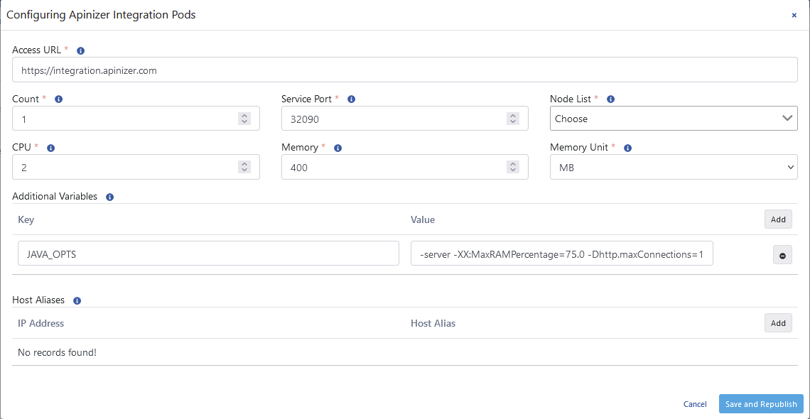 General Settings Page
