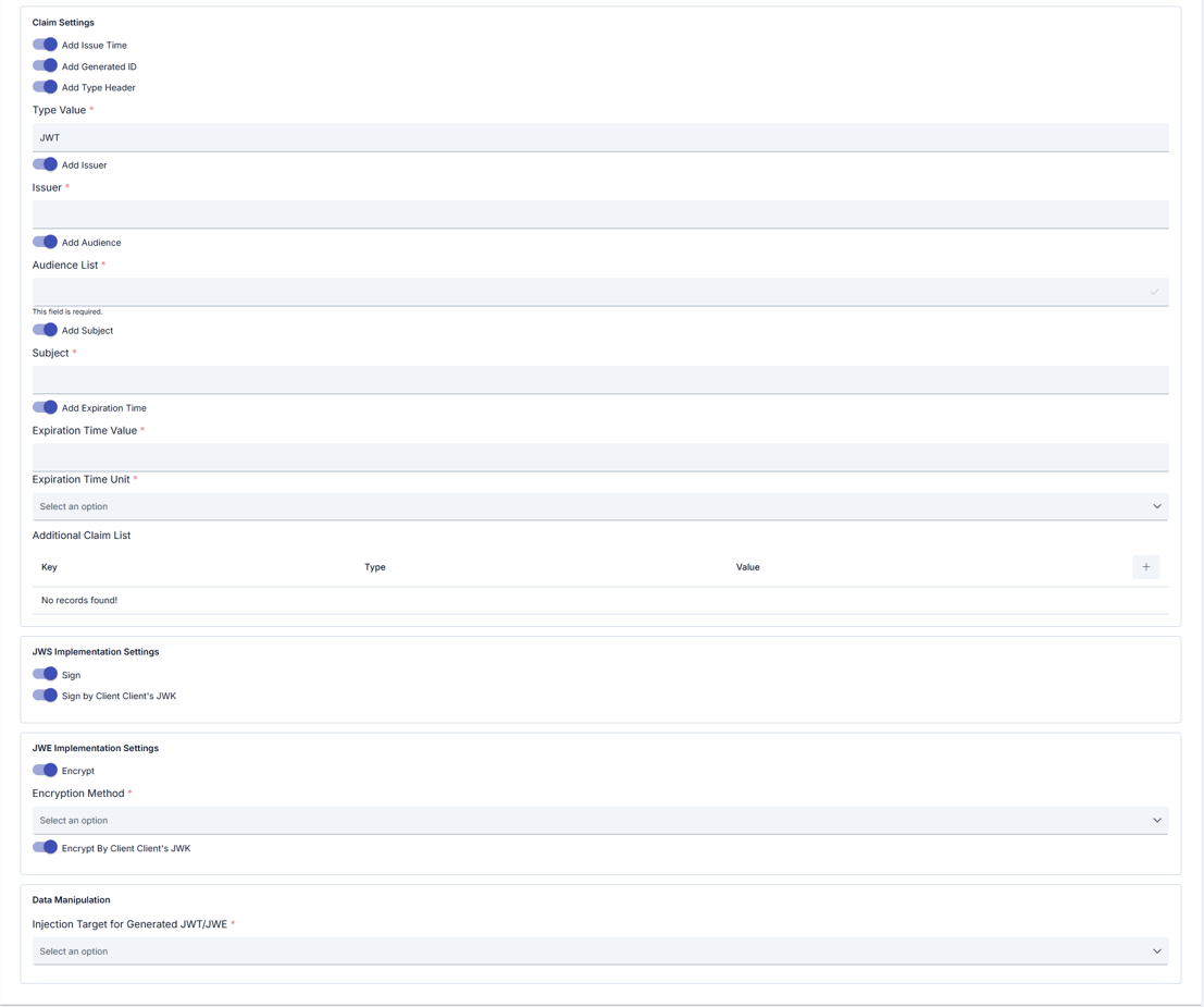JOSE Uygulama Politikası
