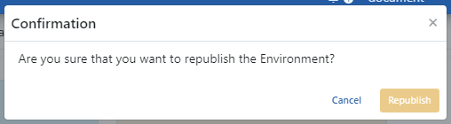 Gateway Runtime Ortamı Yeniden Yayımlama Onayı