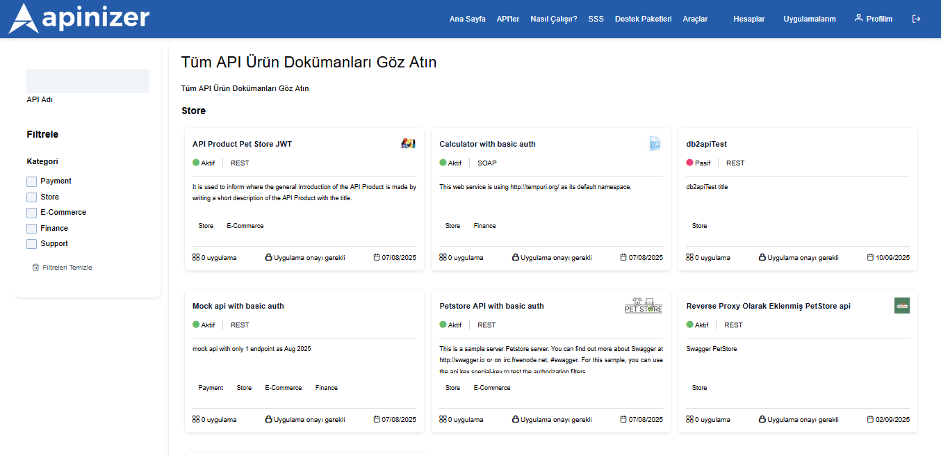 API Detail Page