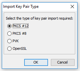 Import Keypair Screen
