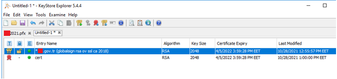 JKS File Final State