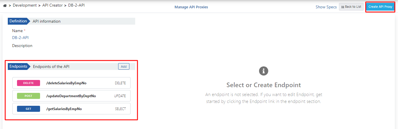 Final version of DB-2-API