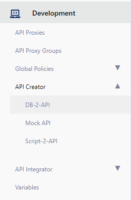Empty page after DB-2-API option is selected