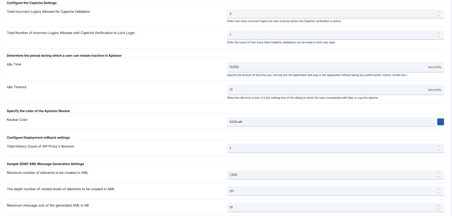 Genel Ayarlar Ekranı