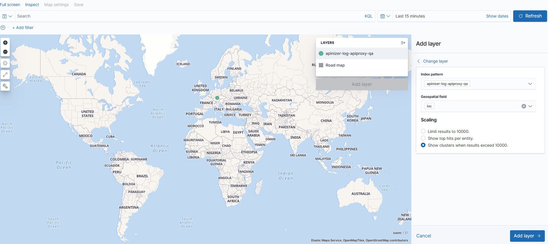 Add Layer with loc Field